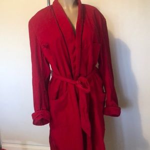 THE BROADWAY  red color Corduroy Robe